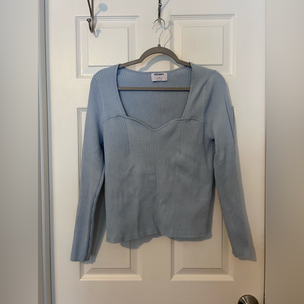 Old Navy Sky Blue Knit Top